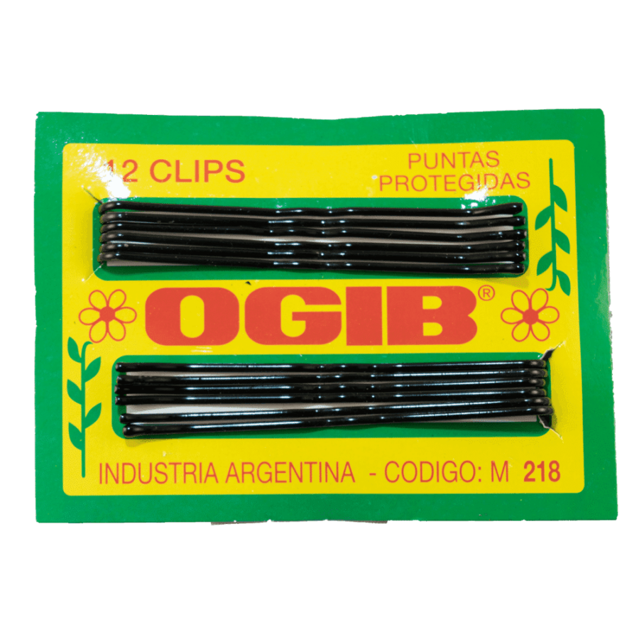 CLIPS "OGIB" CORTO P/P NEGRO x 144 unid. (C182) - Imagen 1
